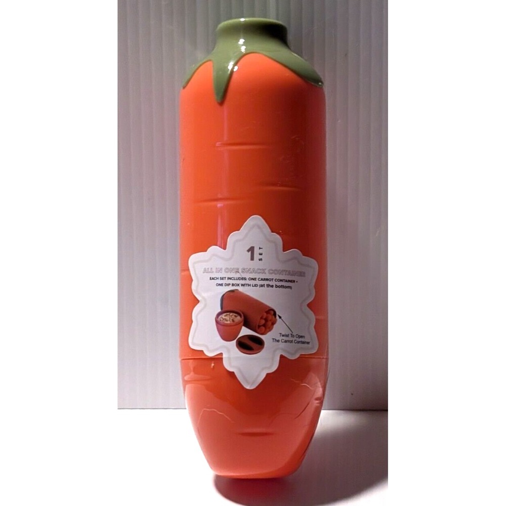 Target Bullseye Carrot Dip To-Go Lunch Snack Storage Container Set